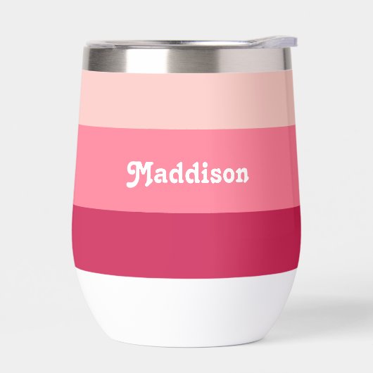 Aangepast monogram, felroze retro typografie (Links)