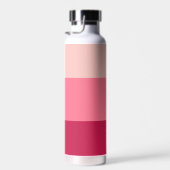 Aangepast monogram, felroze retro typografie waterfles (Rechts)