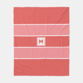 Aangepast monogram fleece deken (Voorkant)