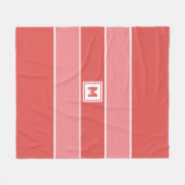 Aangepast monogram fleece deken (Voorkant (Horizontaal))