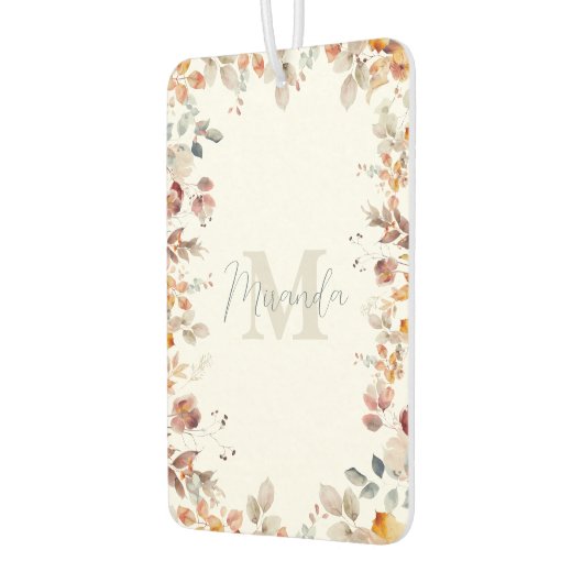 Aangepast Monogram Floral Luchtverfrisser (Links)