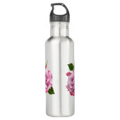 Aangepast monogram - Floral Waterfles (Achterkant)