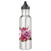 Aangepast monogram - Floral Waterfles (Rechts)