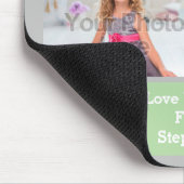 Aangepast monogram Foto Collage Pink/Groen/Gray Muismat (Hoek)