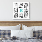 Aangepast monogram fotocollage Canvas Afdruk (Insitu (Slaapkamer))