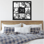 Aangepast monogram fotocollage Canvas Afdruk (Insitu (Slaapkamer))
