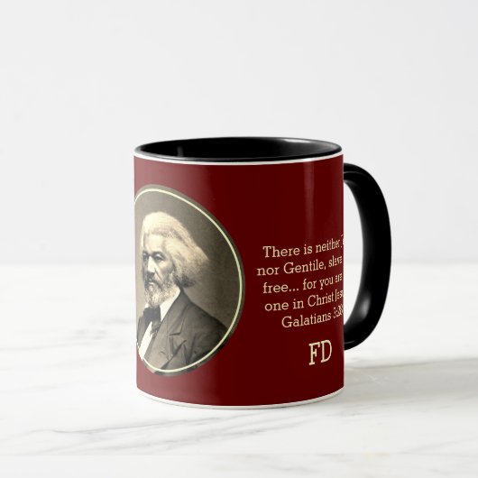 Aangepast monogram FREDERICK DOUGLASS Mok (Voorkant rechts)