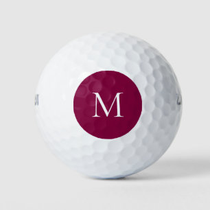 Aangepast monogram Fuchsia zwart Golfballen