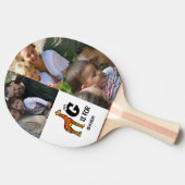 Aangepast monogram G is voor schattige giraffen in Tafeltennisbatje (Zijkant)