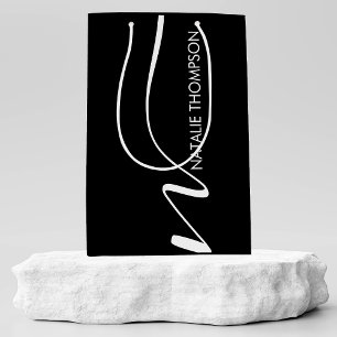 Aangepast monogram gepersonaliseerd met naam Cool  Medium Cadeauzakje