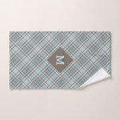 Aangepast Monogram geruit / Tartan Patroon Bad Handdoek (Handdoek)