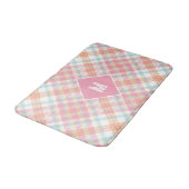 Aangepast Monogram geruit / Tartan Patroon Badmat (Gekanteld)
