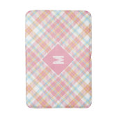 Aangepast Monogram geruit / Tartan Patroon Badmat (Voorkant Verticaal)