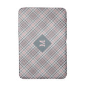 Aangepast Monogram geruit / Tartan Patroon Badmat (Voorkant Verticaal)