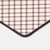 Aangepast Monogram geruit / Tartan Patroon Bureaumat (Hoek)