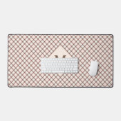 Aangepast Monogram geruit / Tartan Patroon Bureaumat (Keyboard & Muis)