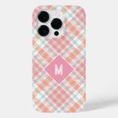 Aangepast Monogram geruit / Tartan Patroon Case-Mate iPhone Case (Achterkant)