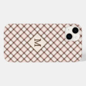 Aangepast Monogram geruit / Tartan Patroon Case-Mate iPhone Case (Achterkant (horizontaal))
