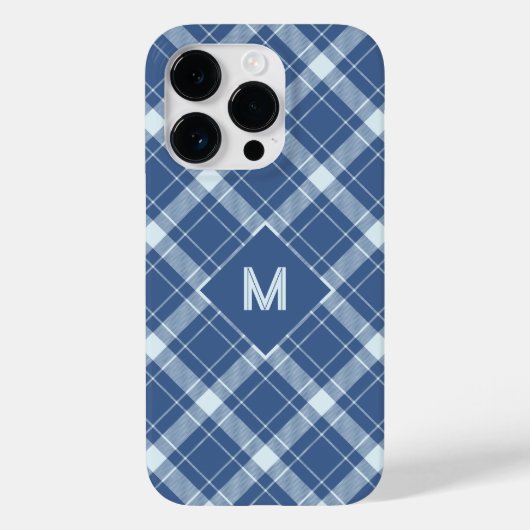 Aangepast Monogram geruit / Tartan Patroon Case-Mate iPhone Case (Achterkant)