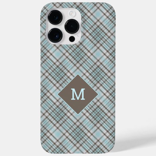 Aangepast Monogram geruit / Tartan Patroon Case-Mate iPhone Case (Achterkant)