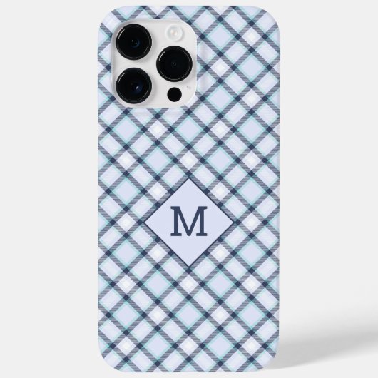 Aangepast Monogram geruit / Tartan Patroon Case-Mate iPhone Case (Achterkant)