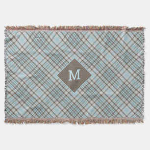 Aangepast Monogram geruit / Tartan Patroon Deken