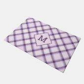 Aangepast Monogram geruit / Tartan Patroon Deurmat (Schuin)