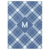 Aangepast Monogram geruit / Tartan Patroon Klembord (Achterkant)