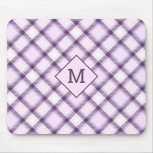 Aangepast Monogram geruit / Tartan Patroon Muismat