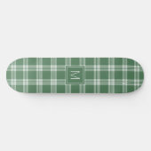 Aangepast Monogram geruit / Tartan Patroon Persoonlijk Skateboard (Horizontaal)