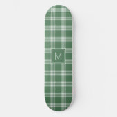 Aangepast Monogram geruit / Tartan Patroon Persoonlijk Skateboard (Voorkant)