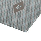 Aangepast Monogram geruit / Tartan Patroon Snijplank (Hoek)
