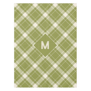 Aangepast Monogram geruit / Tartan Patroon Tafelkleed