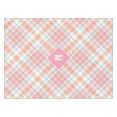 Aangepast Monogram geruit / Tartan Patroon Tafelkleed (Voorkant (Horizontaal))