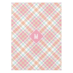 Aangepast Monogram geruit / Tartan Patroon Tafelkleed