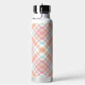Aangepast Monogram geruit / Tartan Patroon Waterfles (Rechts)