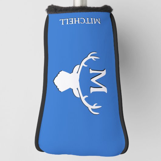 Aangepast monogram gewei golfheadcover (Draai 90)