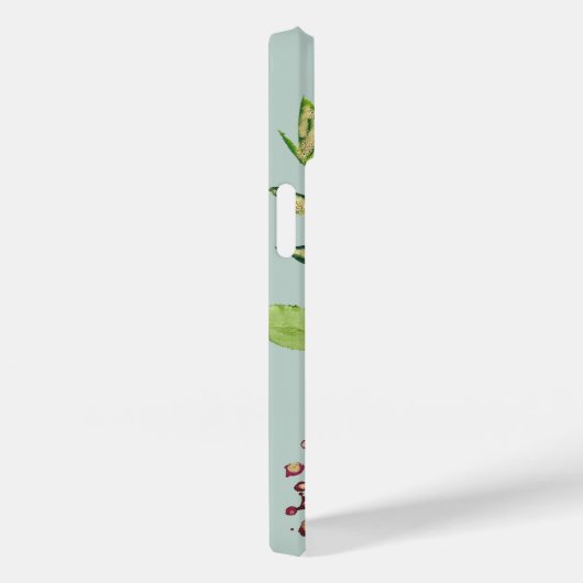 Aangepast monogram Gilded Blooms | Munt Case-Mate iPhone Case (Achterkant / Rechts)