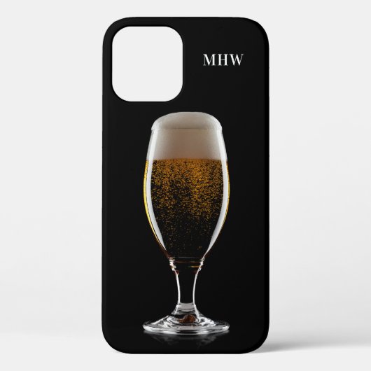 Aangepast monogram Glas voor telefoongevallen van  Case-Mate iPhone Case (Achterkant)
