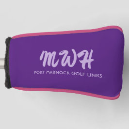 Aangepast monogram / golfbaan putterhoes golfheadcover