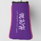 Aangepast monogram / golfbaan putterhoes golfheadcover (Draai 90)