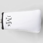 Aangepast monogram golfheadcover (Voorkant)