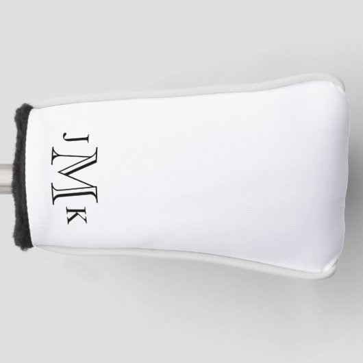 Aangepast monogram golfheadcover (Voorkant)