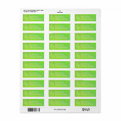 Aangepast Monogram Groen Marmer Kunst Retouradres Etiket (Full Sheet)
