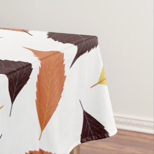Aangepast monogram herfst Leafs Patroon Tafelkleed