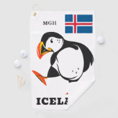 Aangepast monogram IJsland Golfhanddoek (Insitu)