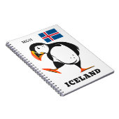 Aangepast monogram IJsland Notitieboek (Rechterzijde)