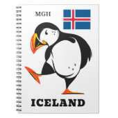 Aangepast monogram IJsland Notitieboek (Voorkant)