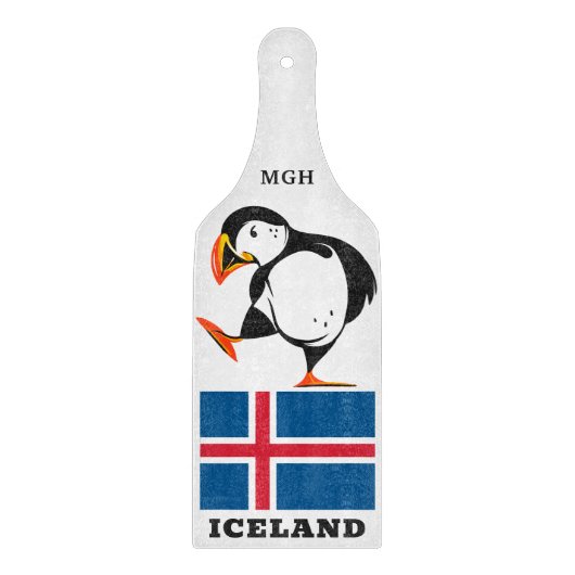 Aangepast monogram IJsland Snijplank (Voorkant)