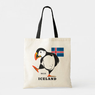 Aangepast monogram IJsland Tote Bag